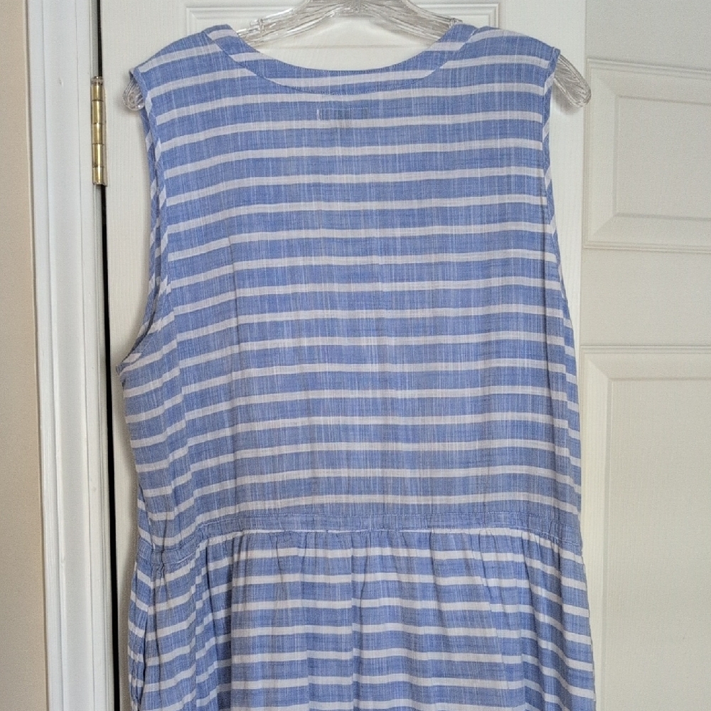 GAP Blue and White Striped Dress - Picture 4 of 5